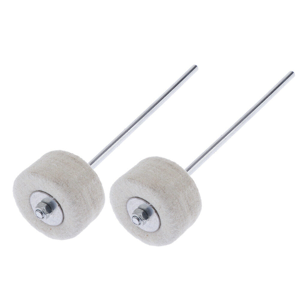 2pcs Felt Jazz Drum Pedal Hammer Mallet 20cm Percussion Instrument Part