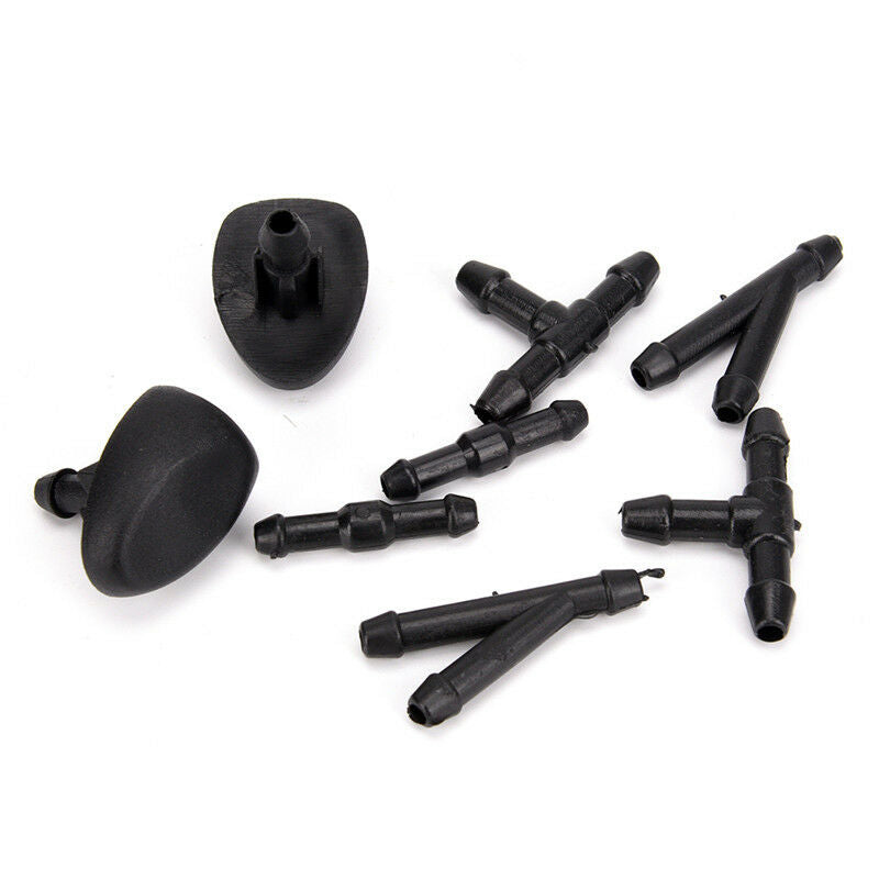 Front Windscreen Water Wiper Nozzles Mist Washer Spray Jets For Peugeot 3.l8
