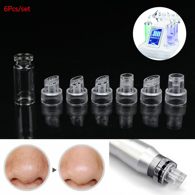 6Pcs Hydra Facial Device Tips Head Replacement For Water Oxygen Skin Clea.l8