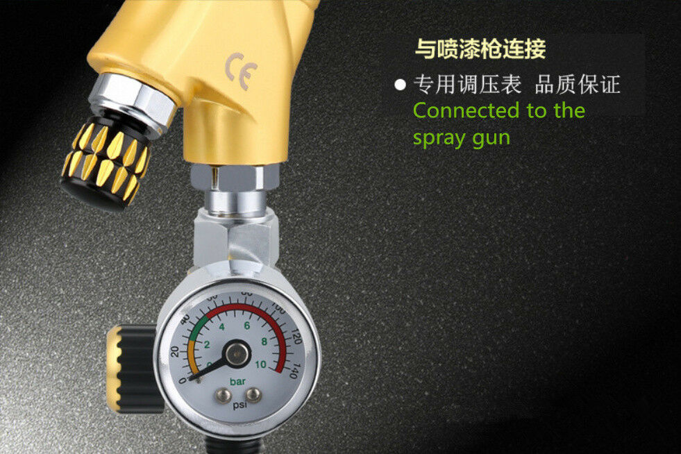 Car Van Spray Paint Gun Air Pressure Regulator Gauge Spray Accessories 0-0.10Mpa