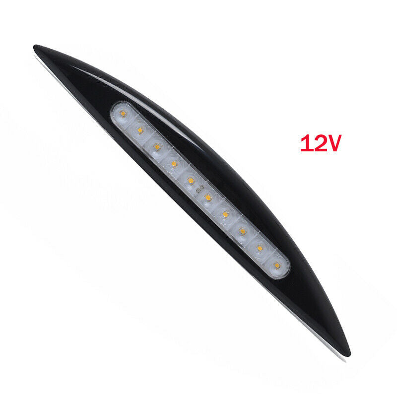 12V 10LED Awning Porch White Light Waterproof Outside RV Trailer Boat Wall Lamp