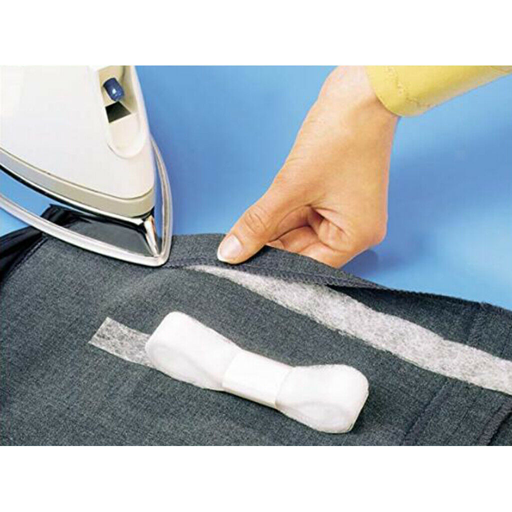 2 Roll Fabric Fusing Tape Adhesive Hem Tape for Window Curtains Cloths