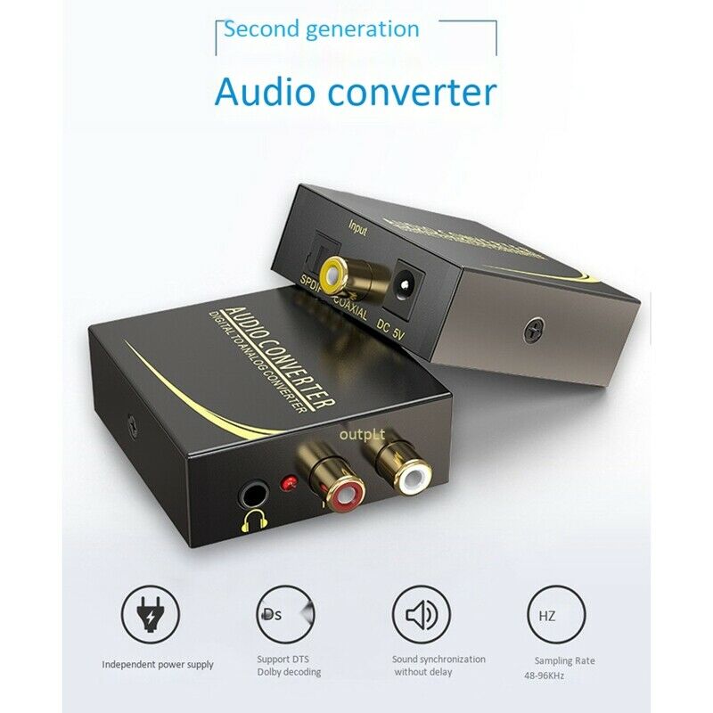 Digital Optical Coaxial Audio Converter 5.1 Channel Decoder Spdif Audio ConverO1