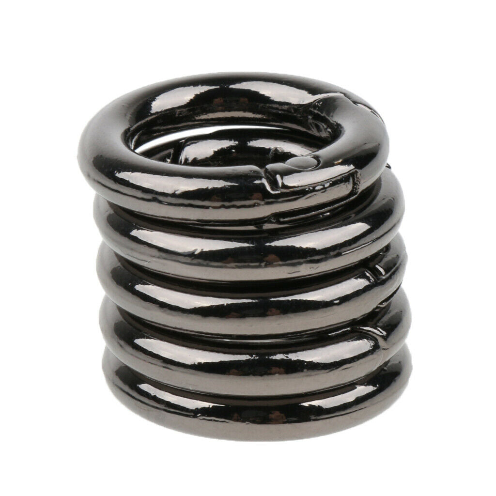 20Pcs Metal Quick Release Ring Buckle Spring Snap Locking Carabiner Keychain