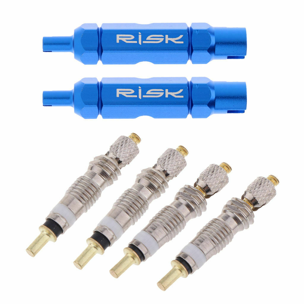 4x Presta Valve Core Replacement MTB Cycle Tubeless French Cores Remover