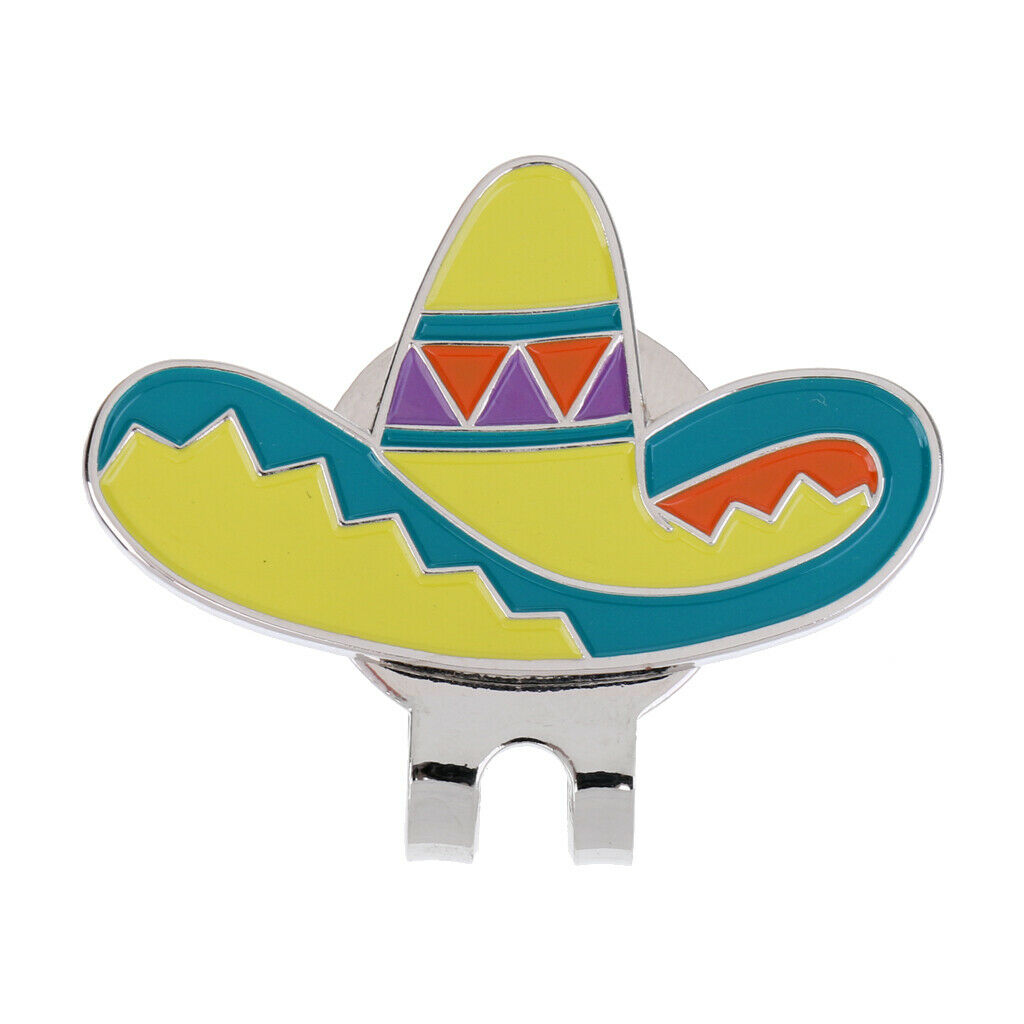 Golf Ball Marker Alloy Golf Hat Clip Multi Color Hat Pattern