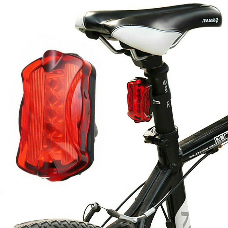 Bike Bicycle Light 5 LED Rear Safety+Front Head FLASHLIGHT Waterproof Lamp