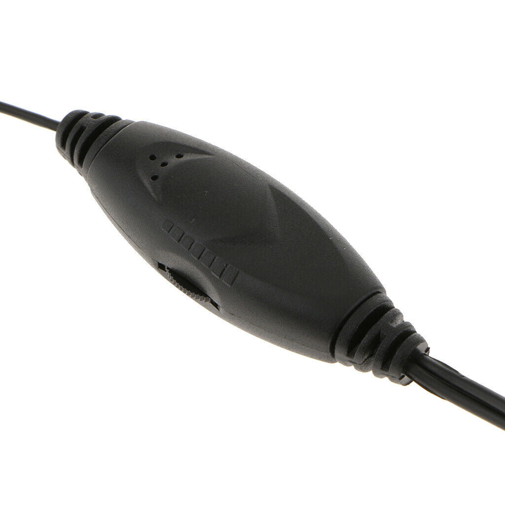 PC Computer Hanging Headset with Microphone, Monaural Headphones with Dual 3.5mm