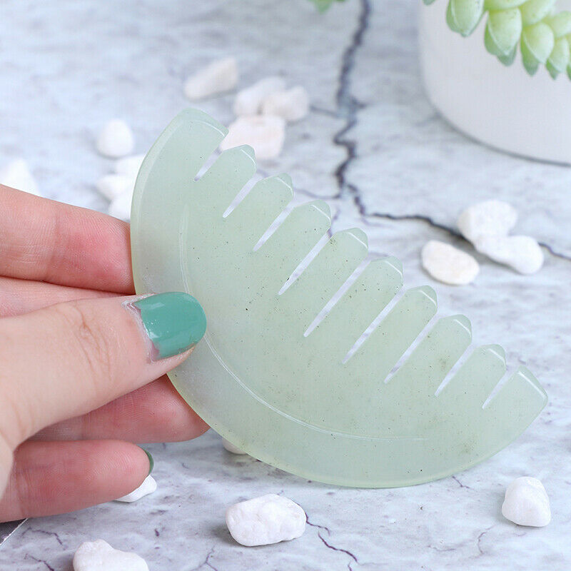 1Pc Jade Comb Massage Spa Acupuncture Head Trigger Point Treatment On He.l8