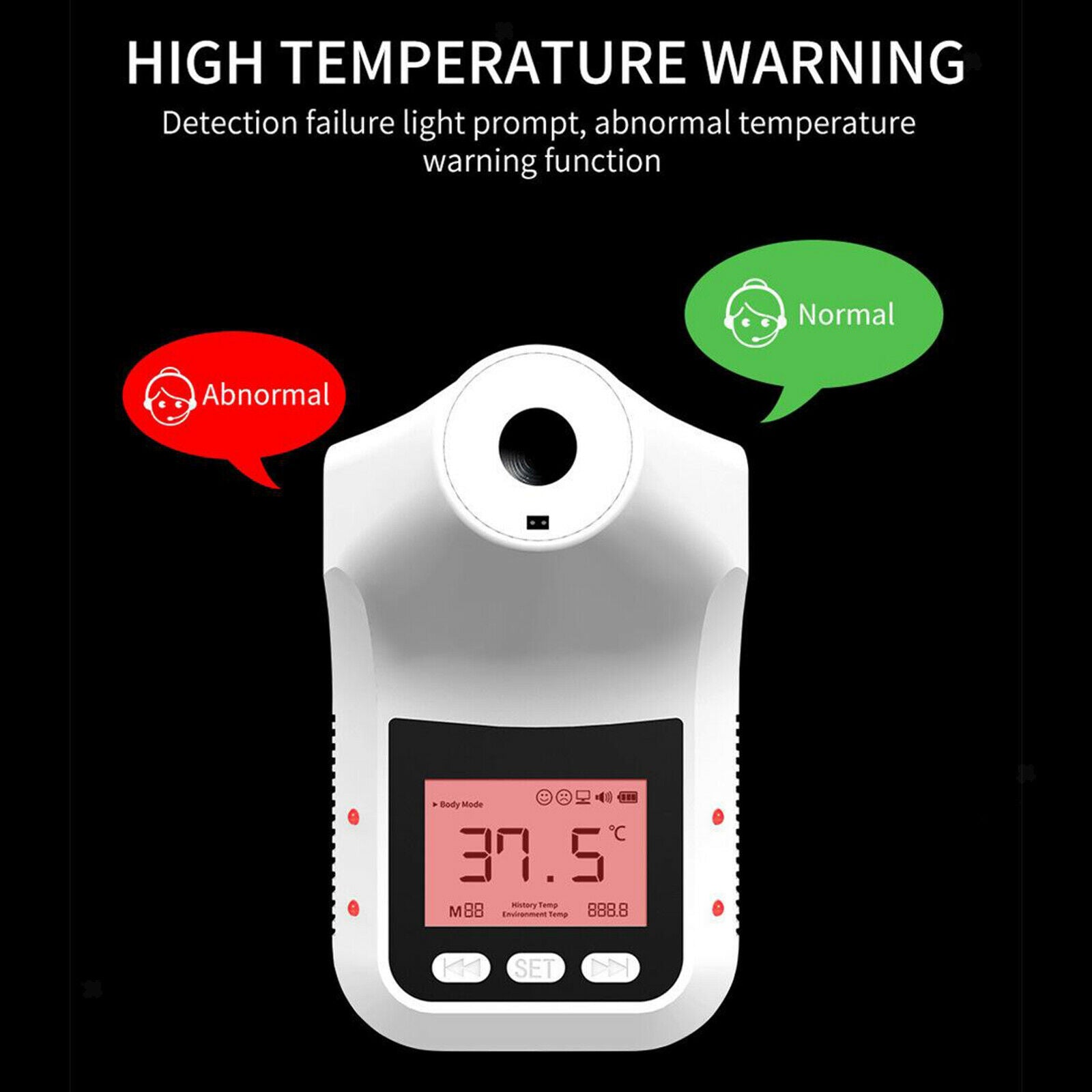 K3 Pro Wall Mounted Infrared Frontal Thermometer Without Fever Alarm