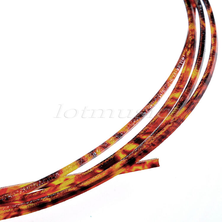 1 Pc Guitar Binding Maker Luthier Supply Flame Celluliod 1650 x 2 x 1.5 mm