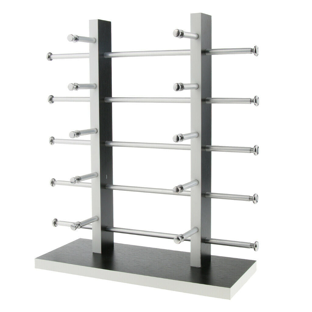 Sunglasses Display Rack Eyeglass Glasses Show Stand Holder, Durable - Black