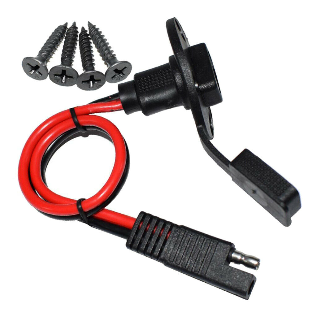 12Awg 30cm Quick Connect SAE to SEA Socket Sidewall Port Cable with 4 Screws