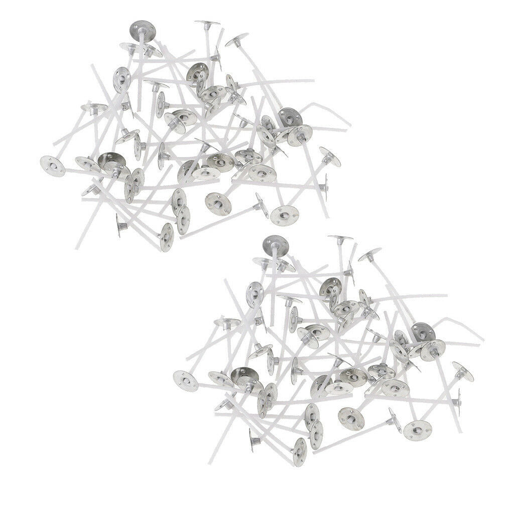 200 Pack Pre Waxed Candle Wicks With Sustainers For Making Tea light Candles