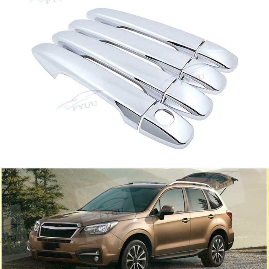Accessories Chrome Side Door Handle Covers Trims For Subaru Forester 2013-2017
