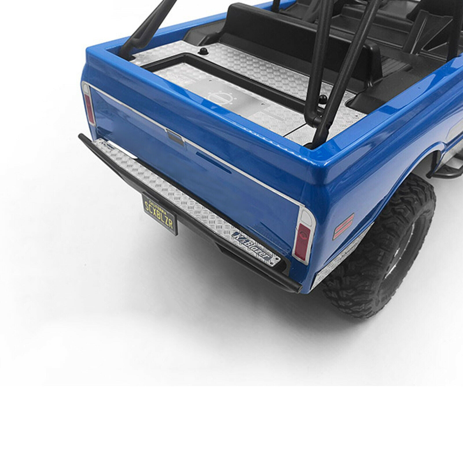 For SCX10 BLAZER 9005 RC Car Back Bucket Metal Anti-skid Plate Protective Board