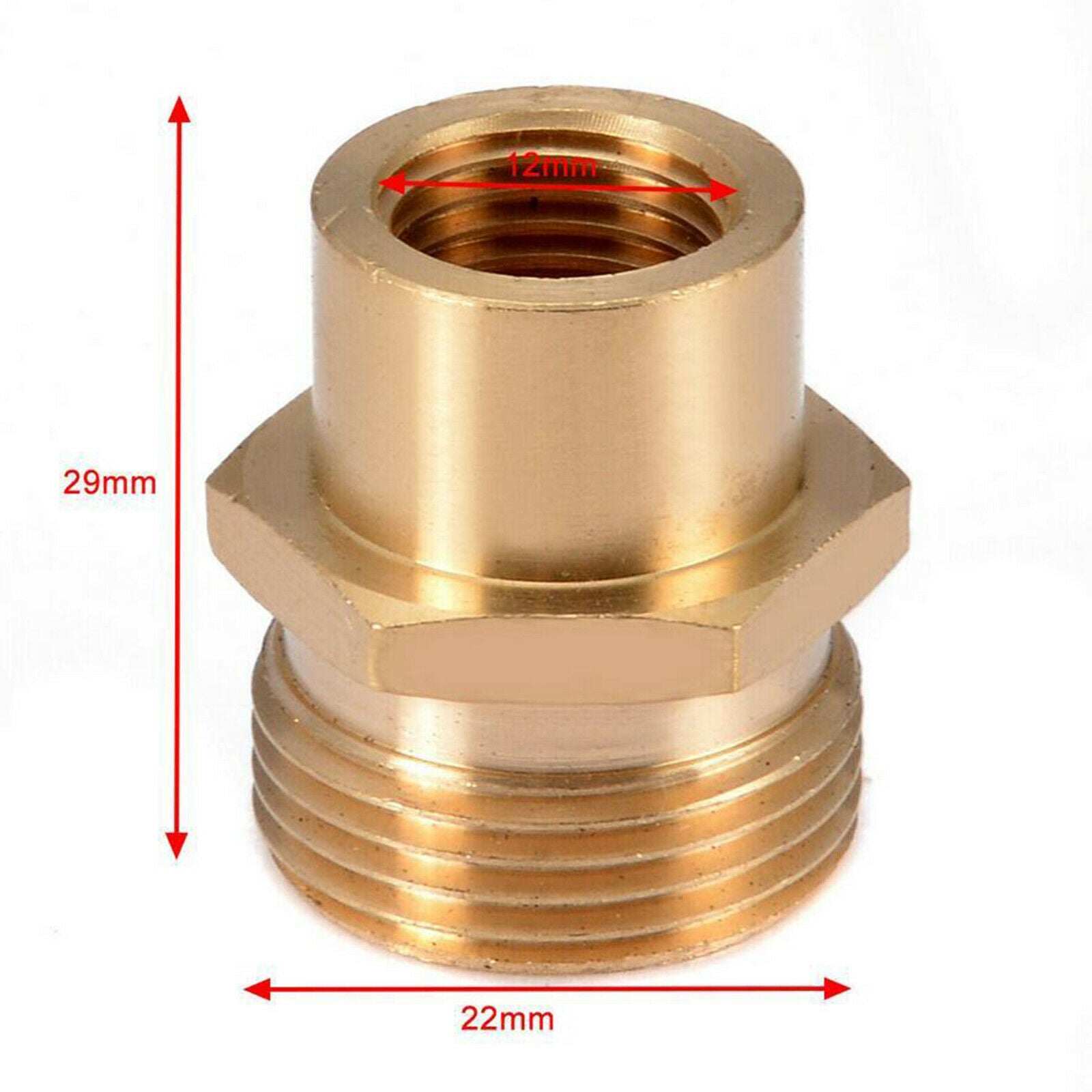 Brass Pressure Snow Foam Lance Adapter Coupler 1/4" Female to Male Adapter