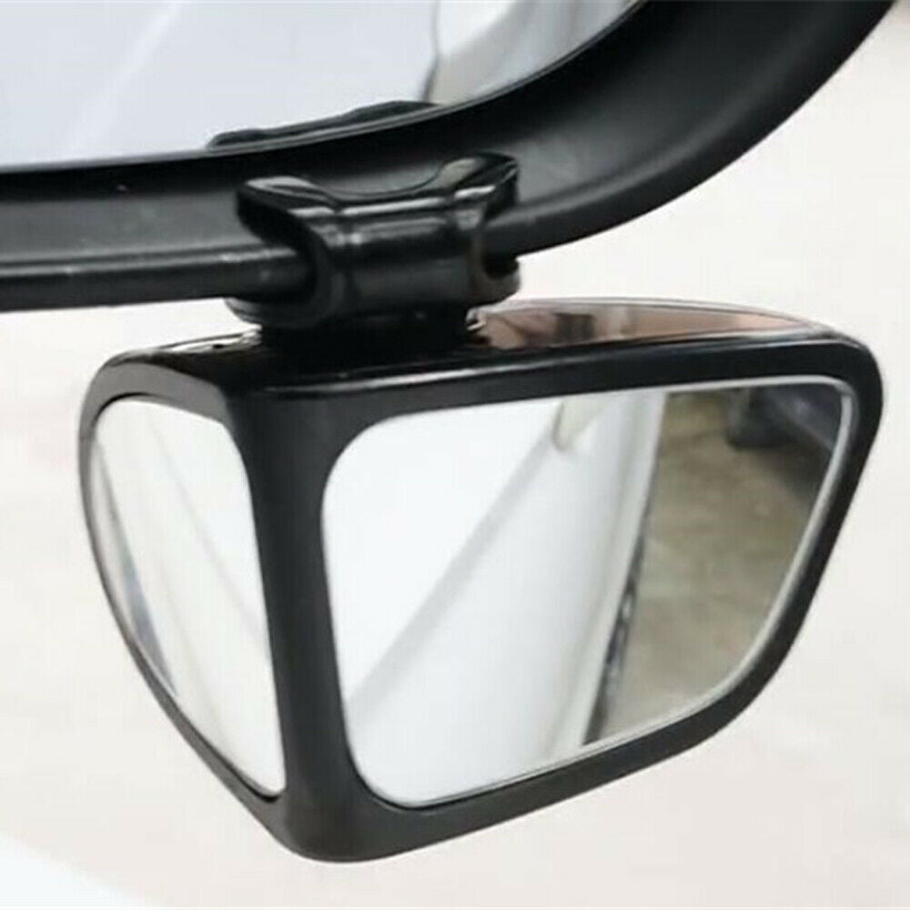 Car Right Side Mirror & Blind Spot Mirror Wide Angle Mirror Rotation Adjustable