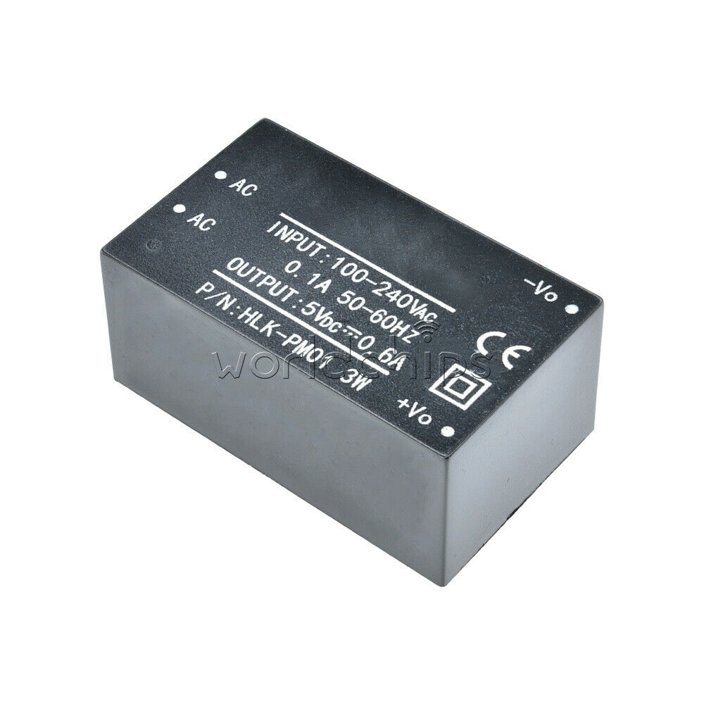 2Pcs HLK-PM01 AC-DC 220V to 5V Step-Down Power Supply Module Household Switch WC