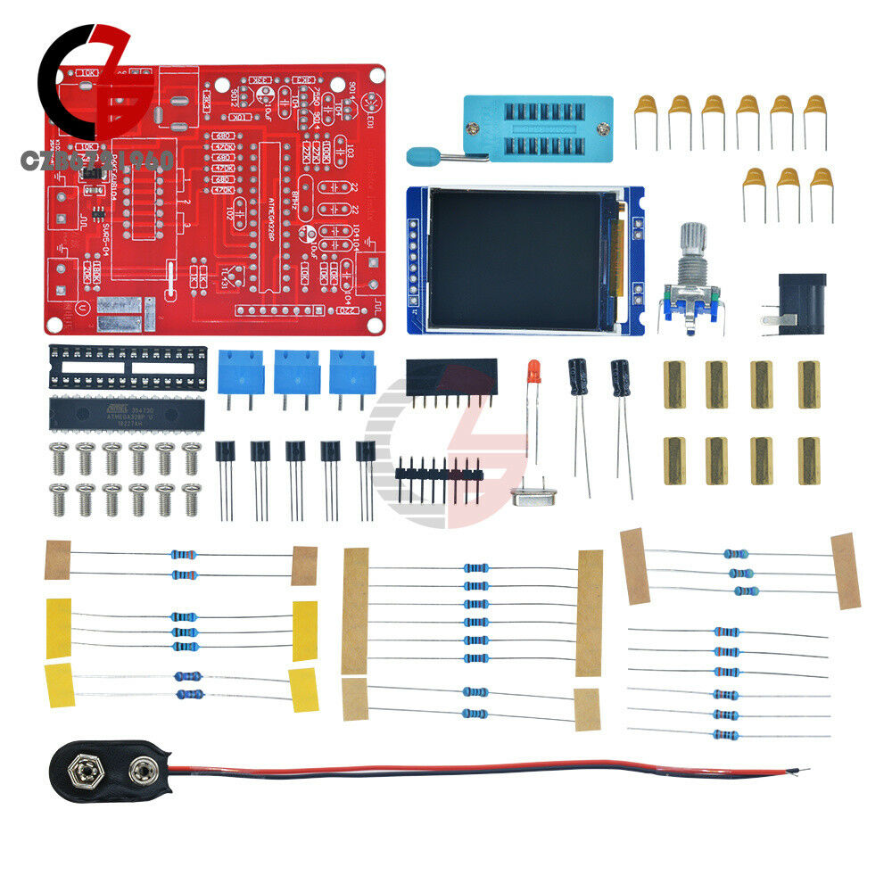 DIY TFT Mega328 Transistor Tester LCR Capacitance ESR meter Kit Frequency Signal