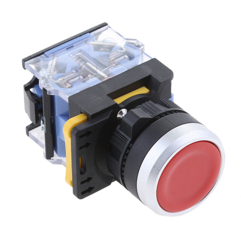 New Self Locking Latching Push Button Switch 22mm Mounting Waterproof Red