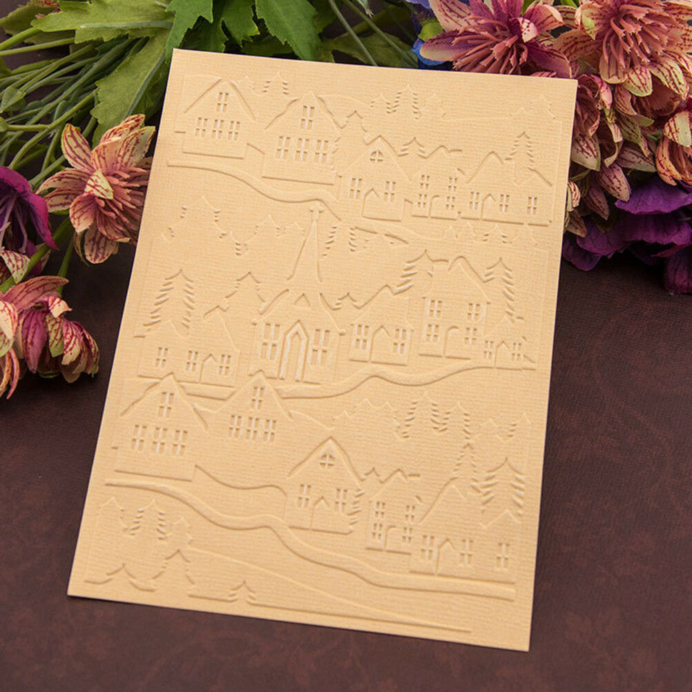 house Embossing folders Plastic Embossing Folder For Scrapbooking DIY car.l8