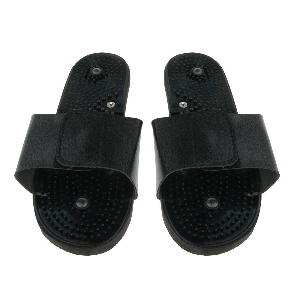 1 Pair Acupressure Plantar Fasciitis Foot Massager, Rubber Massage Slippers