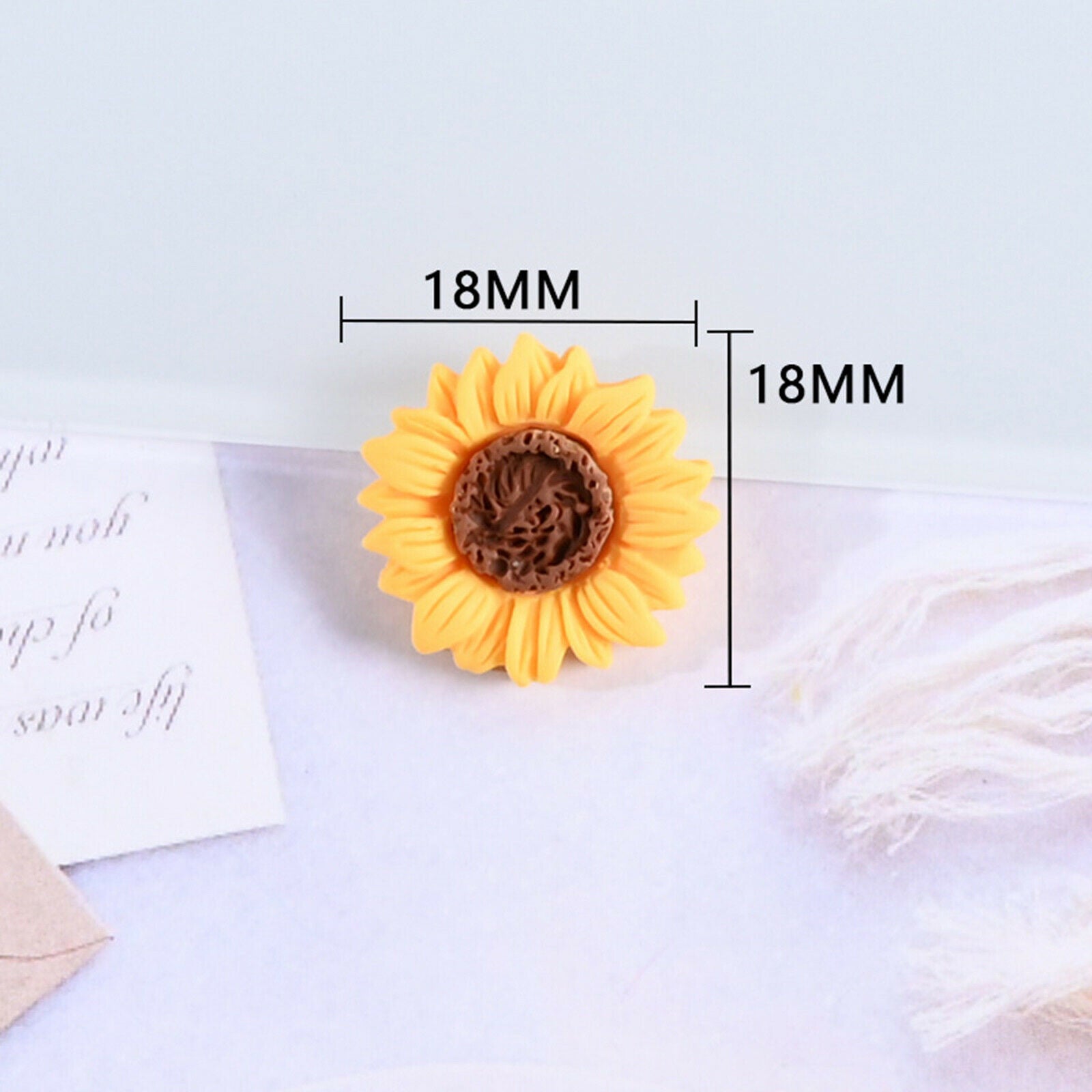 50Pack Flower Flatback Charms Beads DIY Hair Accessories Jewelry Making