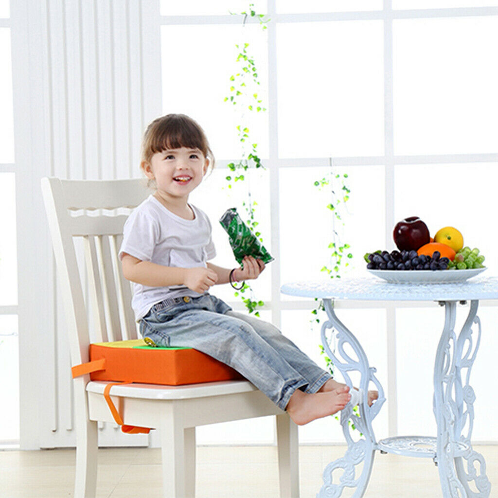 Oxford Cloth Kids Dining Chair Booster Cushion Baby Children Seats Colorful
