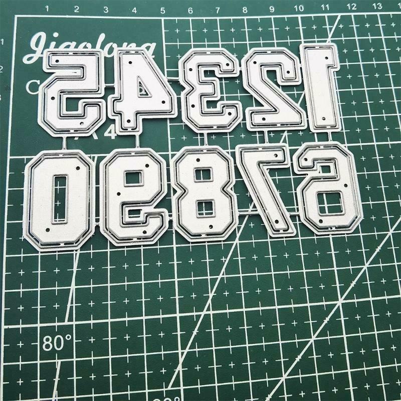 Number Metal Cutting Dies Stencil DIY Scrapbook Album Paper Card Template Mold