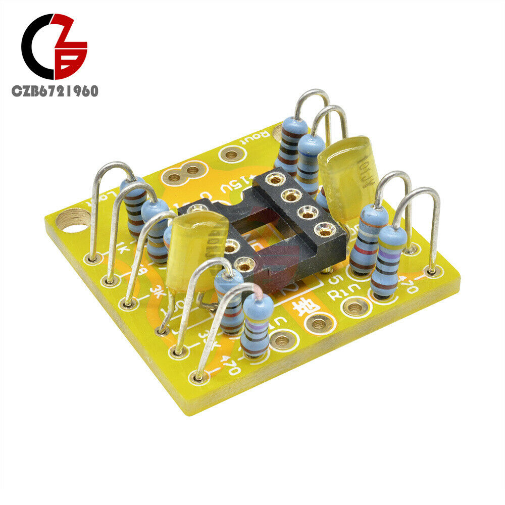 Dual OP Amp Preamp DC Amplification Empty Board for NE5532 OPA2134 OPA2604 AD826