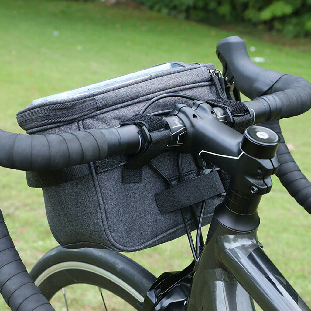 Bicycle Waterproof Bike Frame Front Bags Hiking Mobile Phone Holder