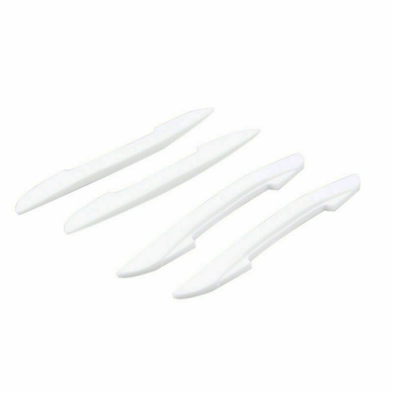 4X White Car Door Edge Guards Trims Molding Protection Strip Scratch Protector