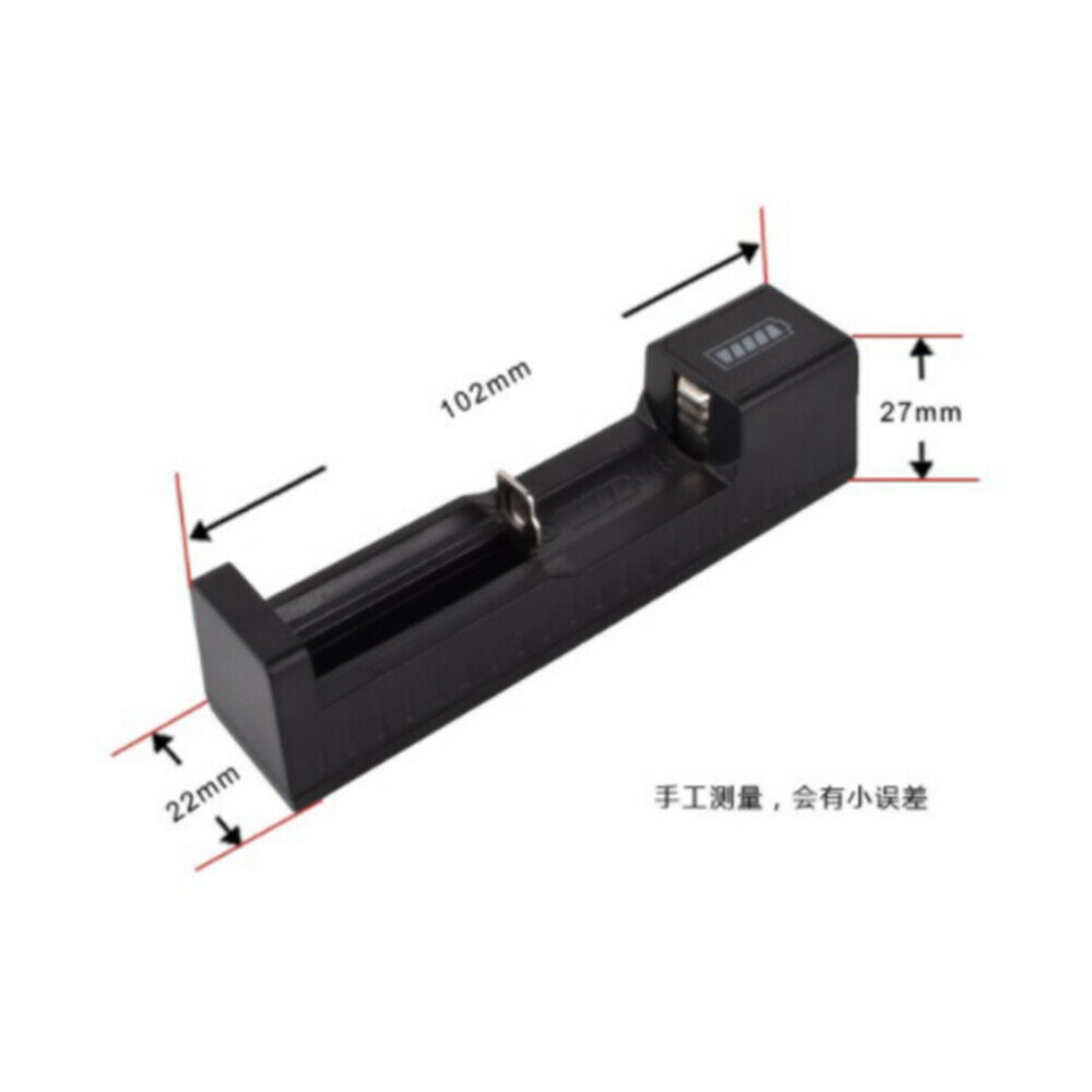 Universal 1 slot Battery USB Charger adapter LED Smart Chargering for Li-ion