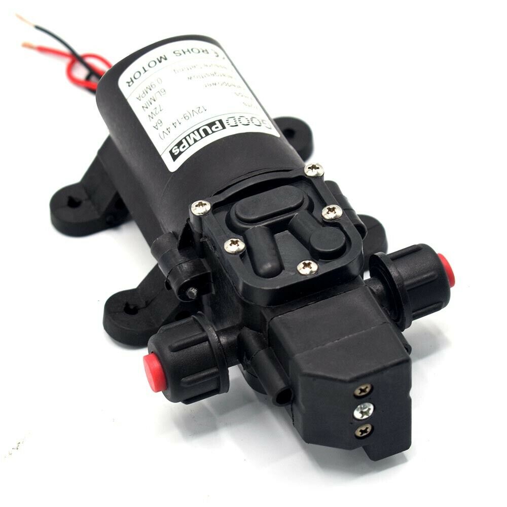 Self-Priming Pump Diaphragm High Pressure Automatic Switch 130Psi 12V Water Pump