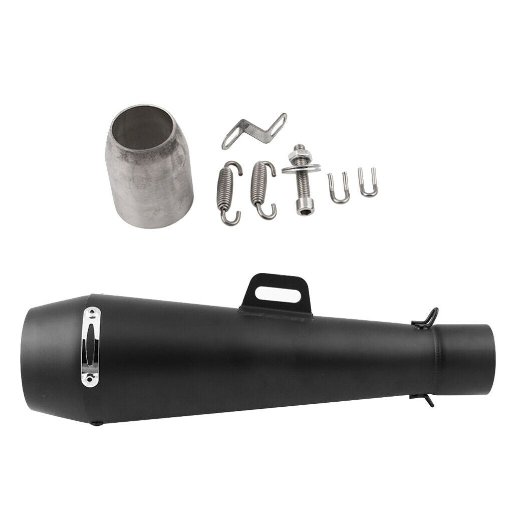 Stainless Steel Motorcycle ATV Exhaust Muffler Pipe Kit Slip On Escape