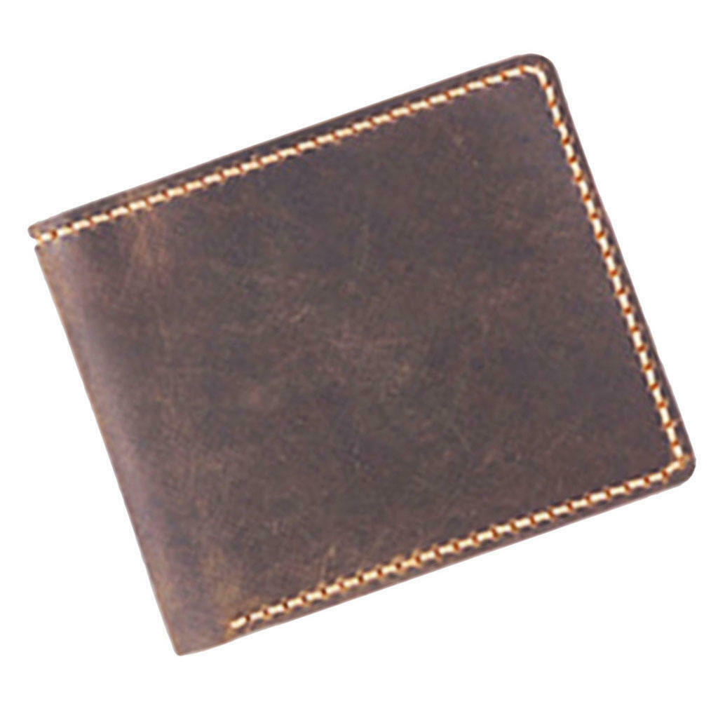DIY Leather Purse Kit Leather Blanks Set for Making Bifold Wallet Brown