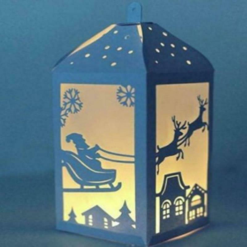 Christmas Deer Box Metal Cutting Dies Stencil DIY Scrapbooking Album Paper Card