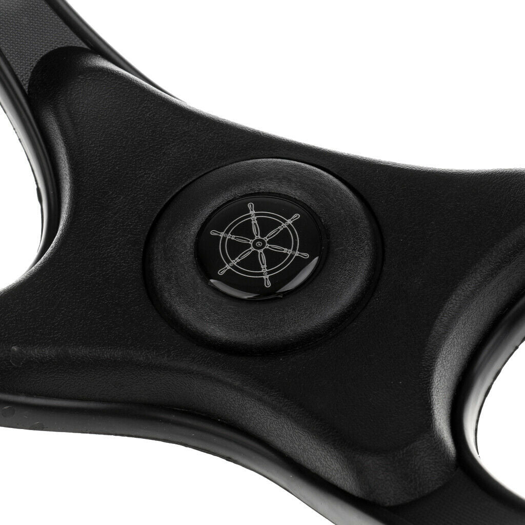 4 Banches Boat Steering Wheel - Black