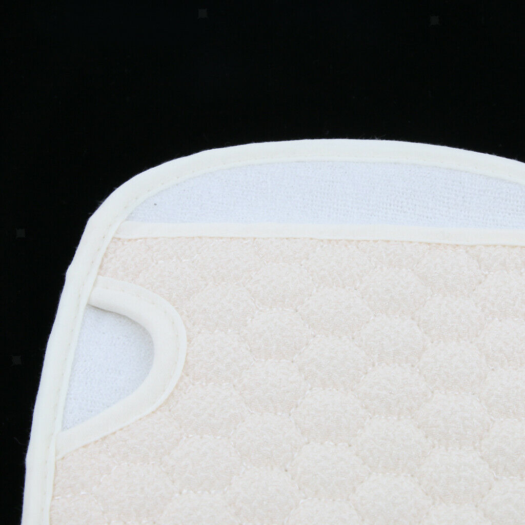 Double-sided Bath Gloves Sponge Body Scrubbing Exfoliator Mitt Mitten White