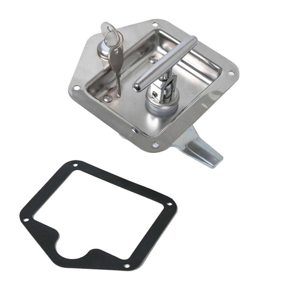 Rv Truck Door Tool Box Lock With Gasket T-handle Latch With Keys Stainless S