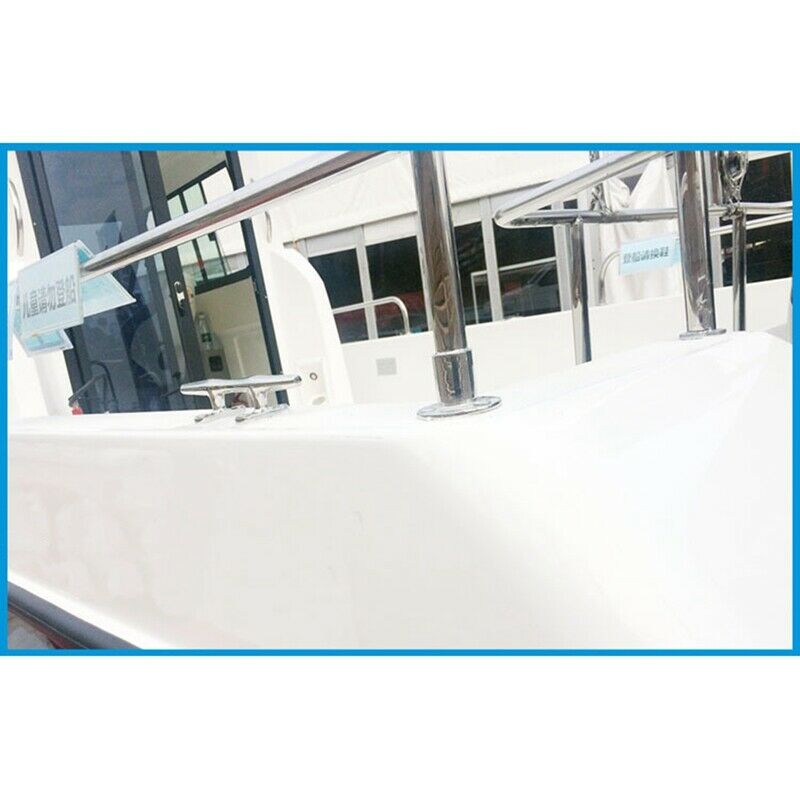 316 Stainless Steel 90 Degree Marine Boat Hand Rail Fitting Round Stanchion N8B2