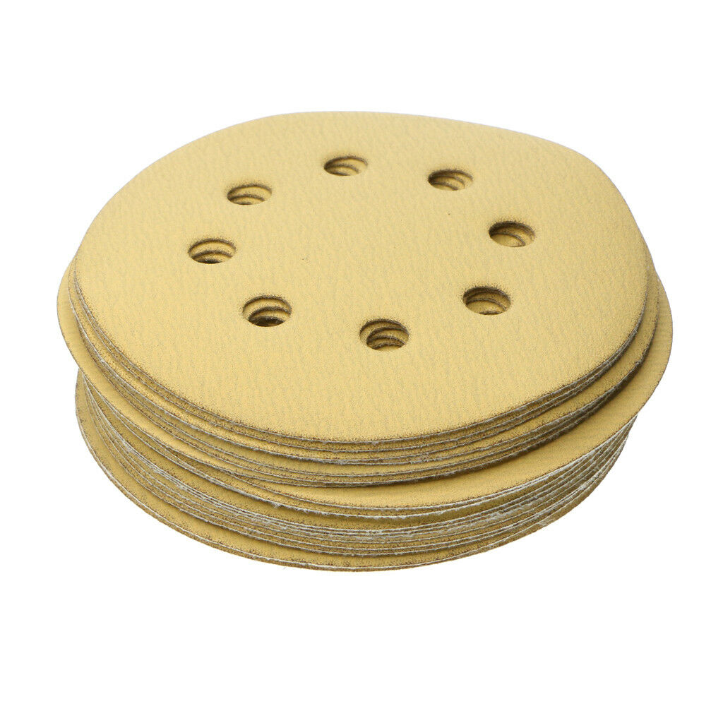 40x  Sanding Disc Sandpaper 5inch 8 holes Sandpaper Sheets