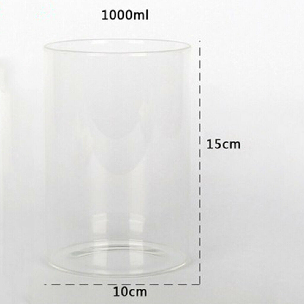 360 Degree Rotatable Cylinder Clear   Tank Small Aquarium Desktop Decoration