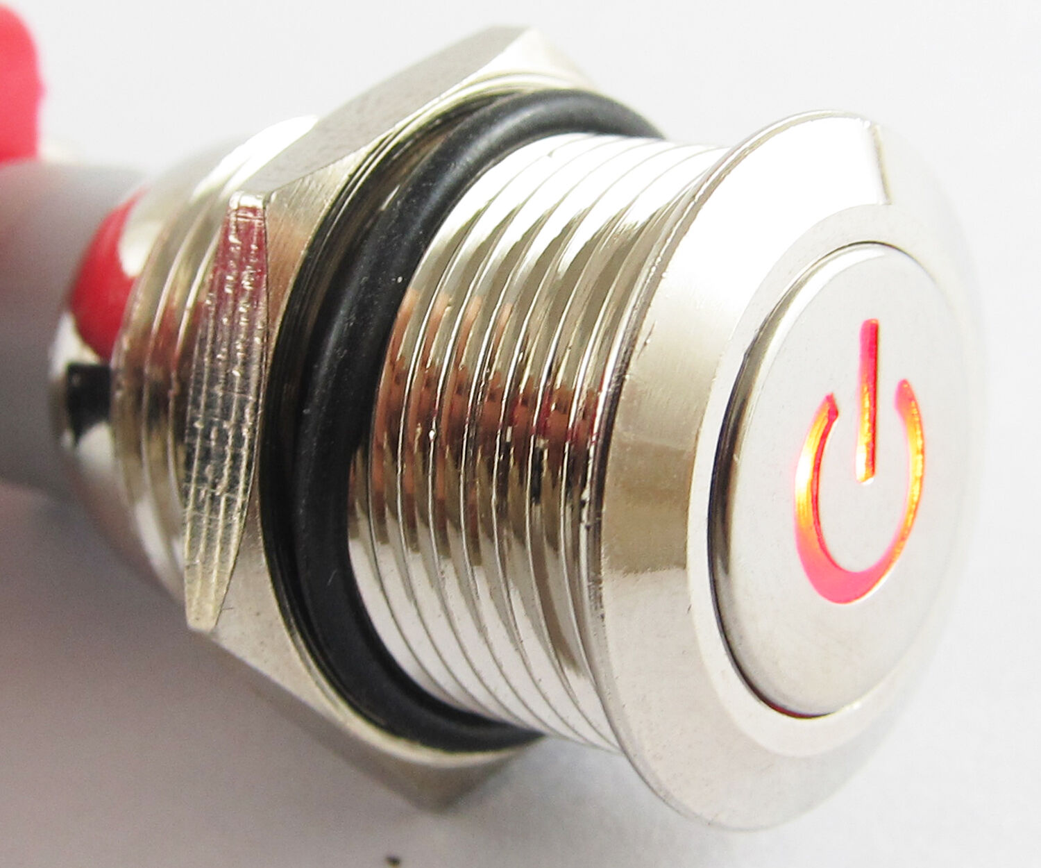 10x Metal Red Led Push Button Momentary Waterproof Resetable Switch 16mm QN16-C5