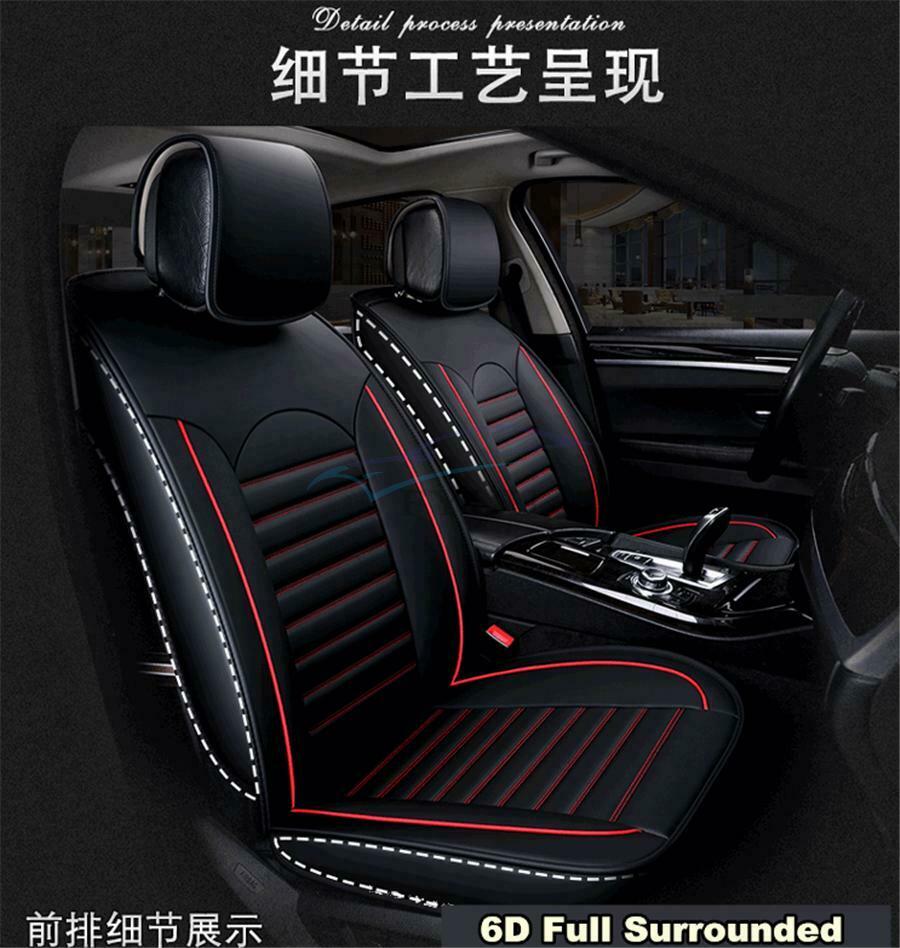 1 Piece PU Leather 6D 650×500×150mm Car Front Seat Cover Breathable Seat Cushion