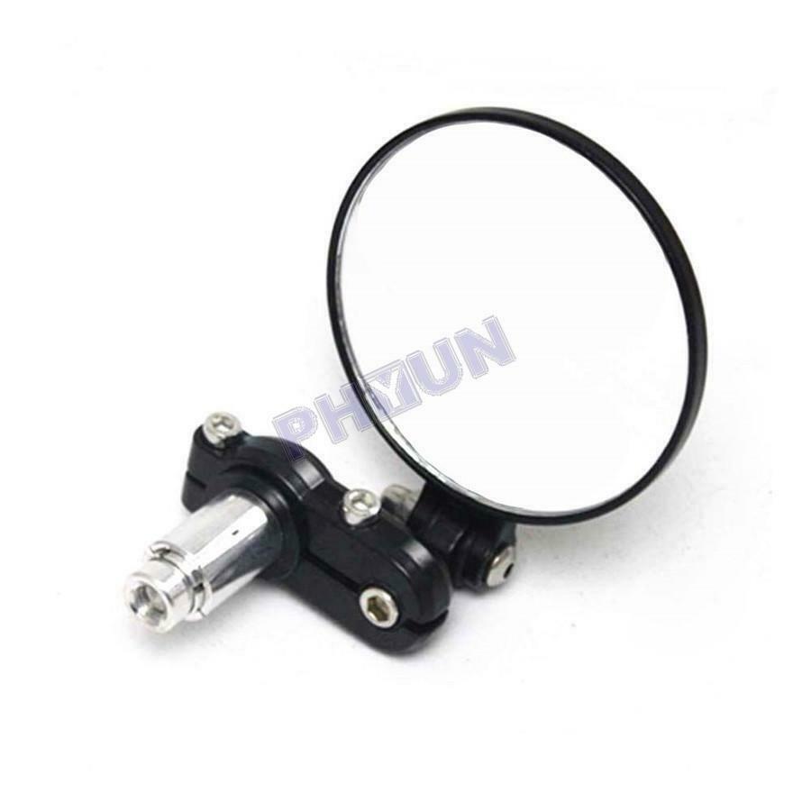 2x Motorcycle Handlebar Mirrors Side Mirrors Foldable Aluminum Alloy w/ Wrench