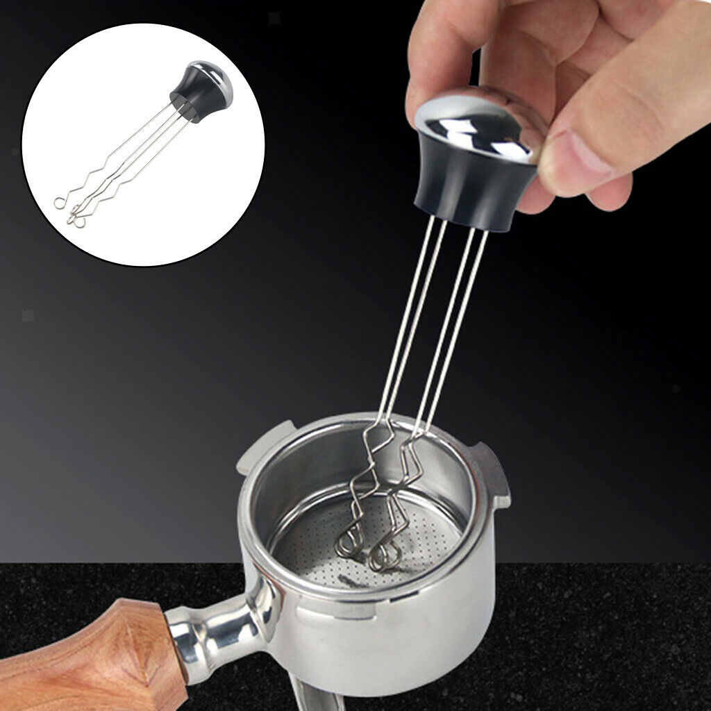 Stainless Steel Coffee Tamper Needle Leveler Tool Needle Type for Cafe