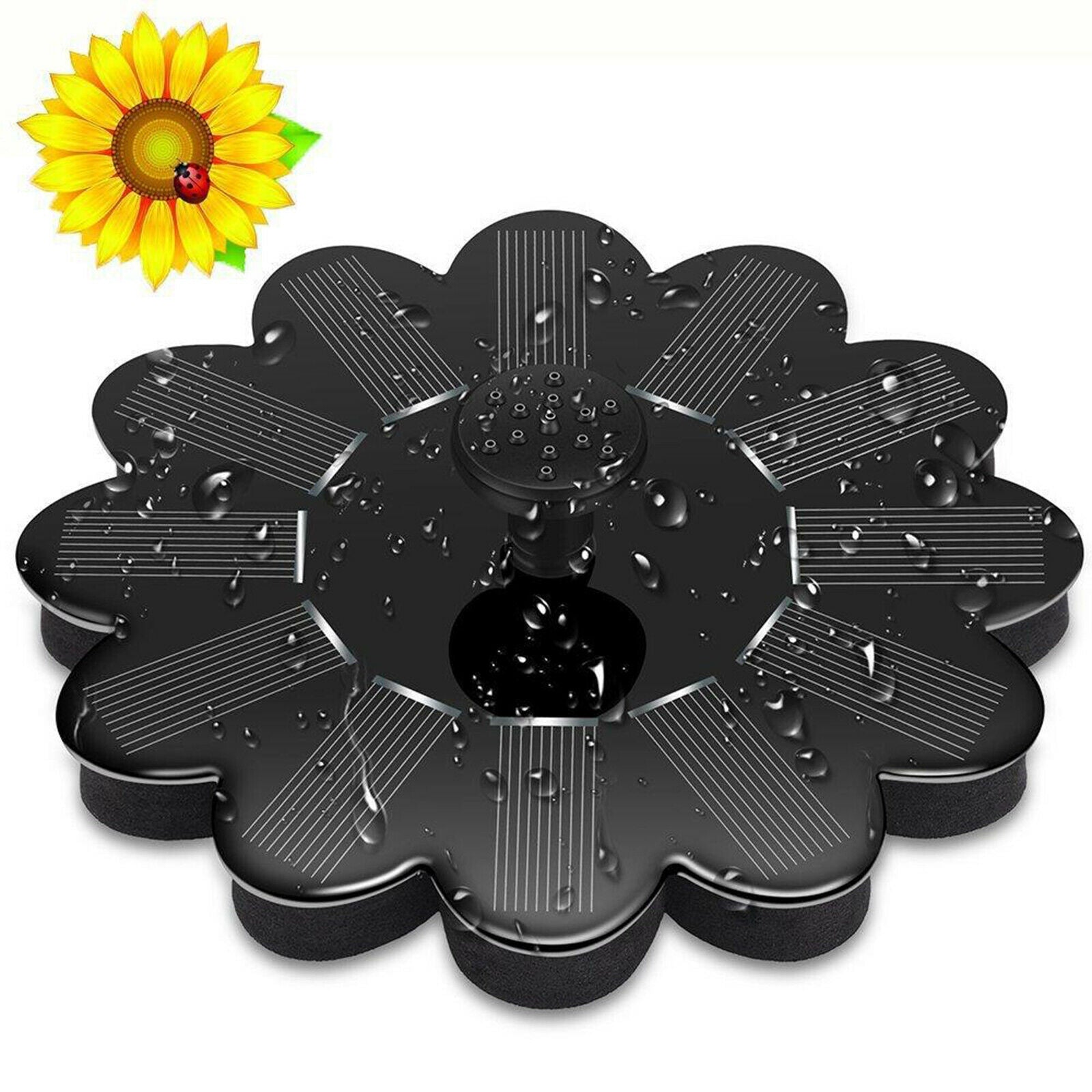 Solar Water Fountain Bird Bath Fountain Pump Pool Pond Garden Landscape