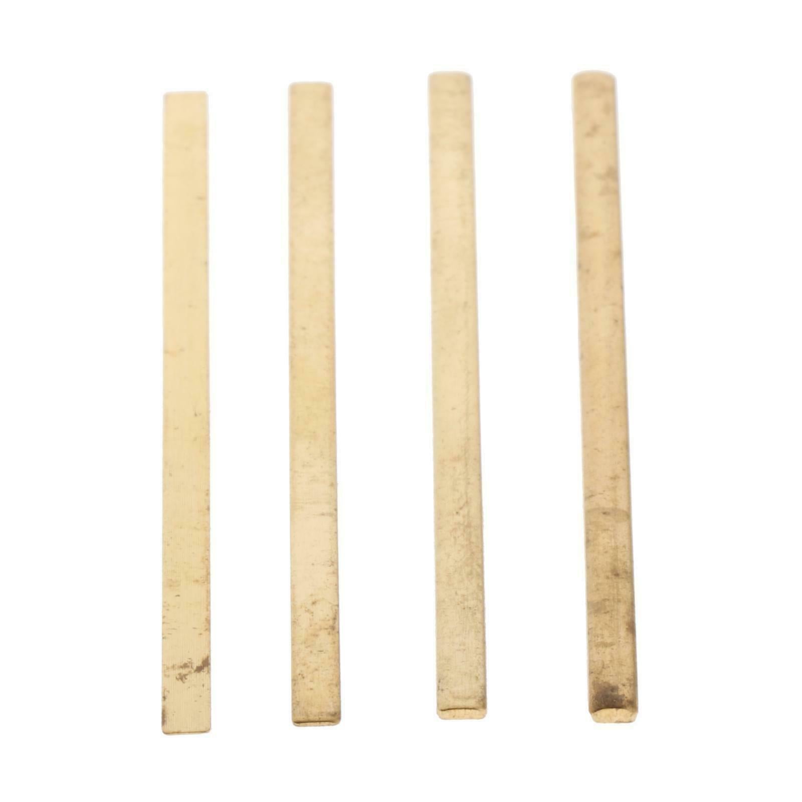 Set of 4 Copper Guitar Nut Shims Music Instruments Accessory Replacements